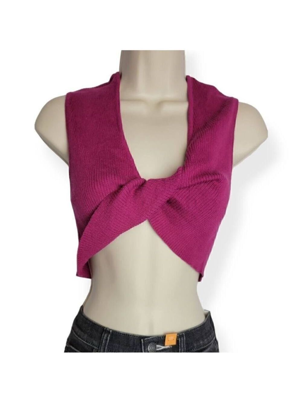 Wild Fable Knit Front twist Crop Top Large